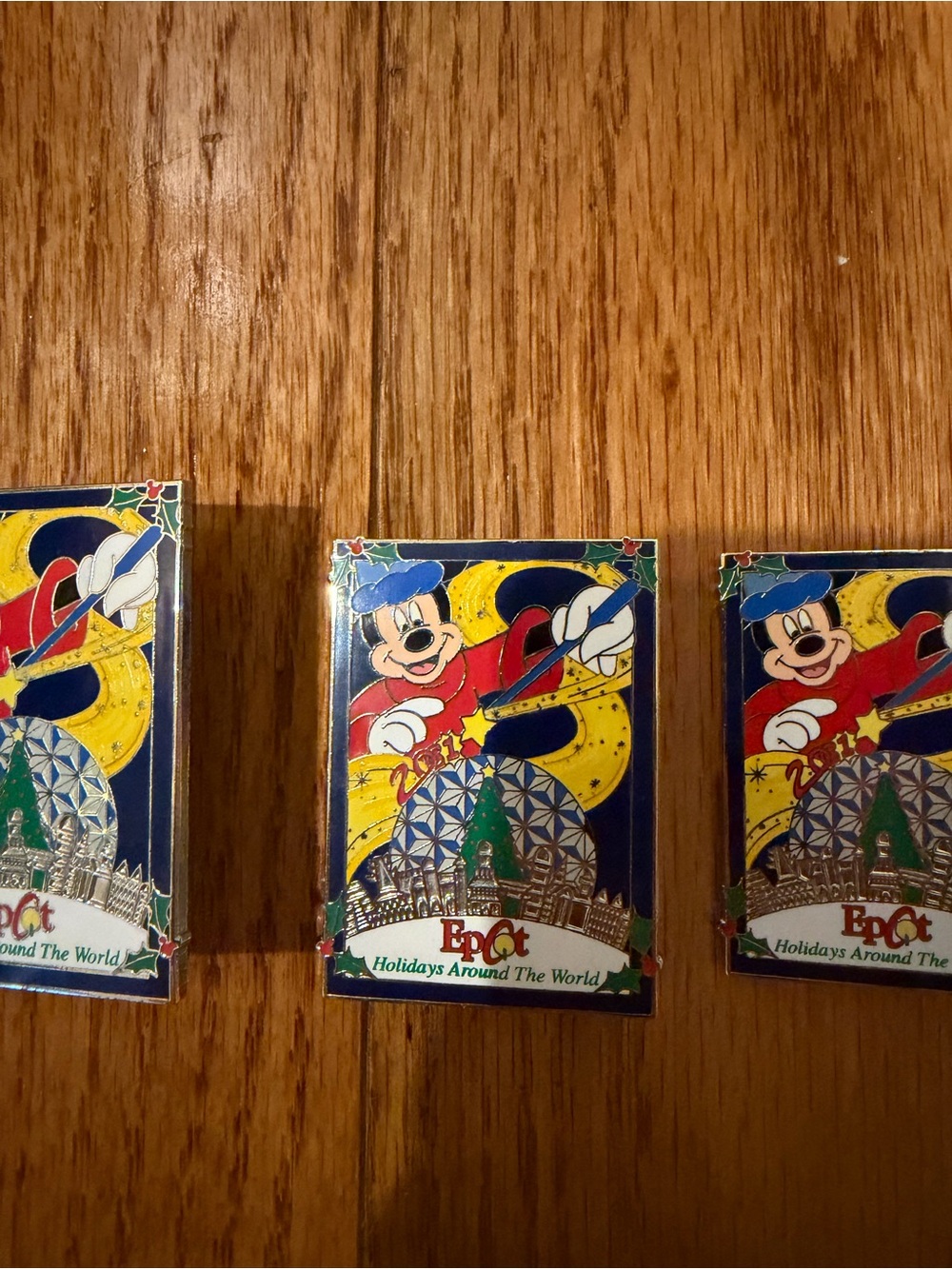 EPCOT Holidays Around the World Pins 2001 (3 available)